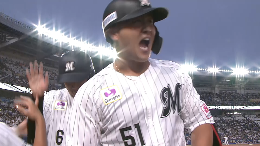 5回裏・M山口航輝 ここぞの場面でレフトスタンドへ確信の同点2ランホームラン!!