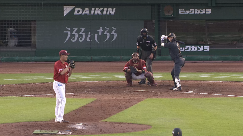 8回裏・E日當直喜 ピンチを背負うも今季初登板を無失点に抑える!!