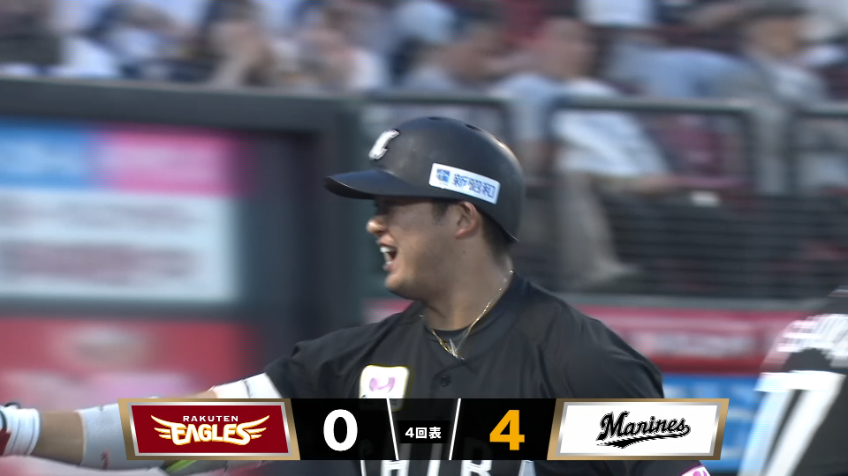 4回表・M佐藤都志也 ライトスタンドへの満塁ホームラン!!