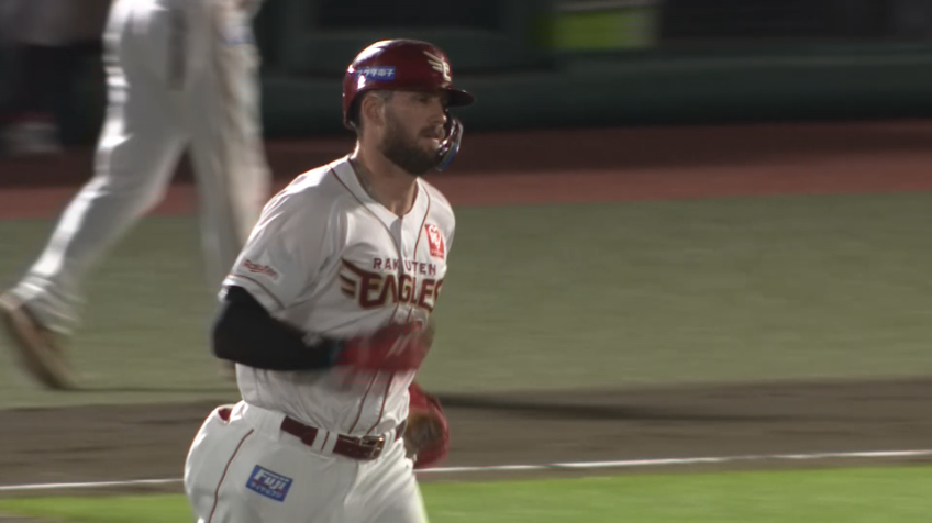 7回裏・Eマッカスカー レフトスタンドへのソロホームラン!!