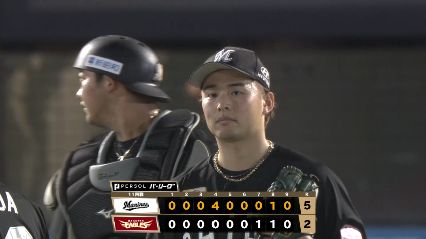 9回裏・M横山陸人 3者凡退に抑え今季24セーブ目を記録する!!