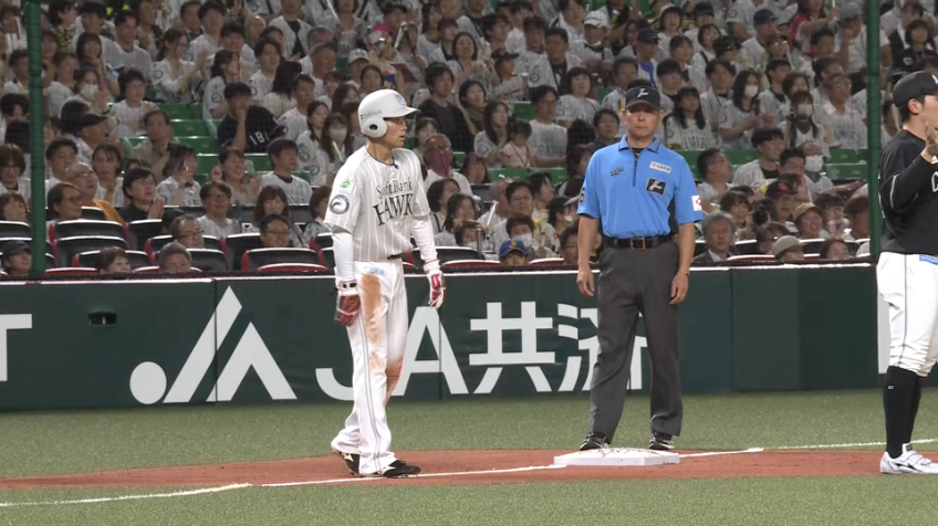 3回裏・H庄子雄大 1球目から盗塁でチャンス拡大!!