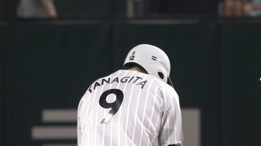4回裏・H柳田悠岐 勝ち越されたらすぐに追いつく!! 同点のタイムリー!!