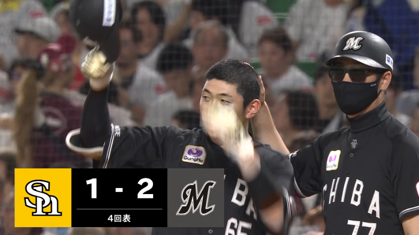 4回表・M寺地隆成 センター前ヒットで勝ち越し!!