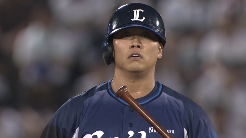 8回表・L蛭間拓哉 今日3安打目は同点となるタイムリー2ベースヒット!!