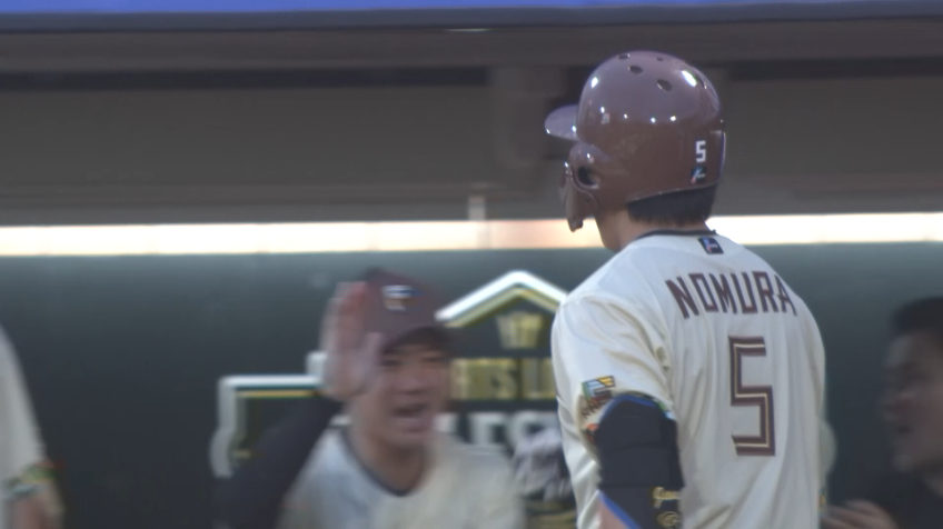4回表・F野村佑希 レフトへの同点2ランホームラン!!