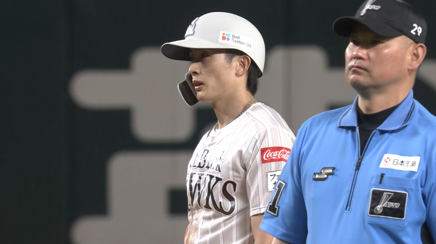 3回裏・H周東佑京 盗塁でチャンスを広げる!!