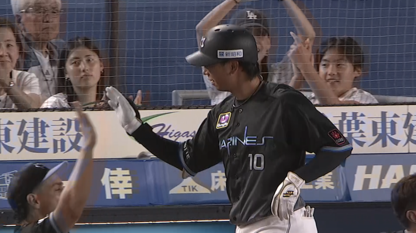 8回表・M上田希由翔 闘志を燃やす今季第4号特大2ランホームラン!!