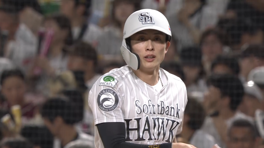 1回裏・H周東佑京 初球攻撃!! この回7得点目となるタイムリーヒット!!