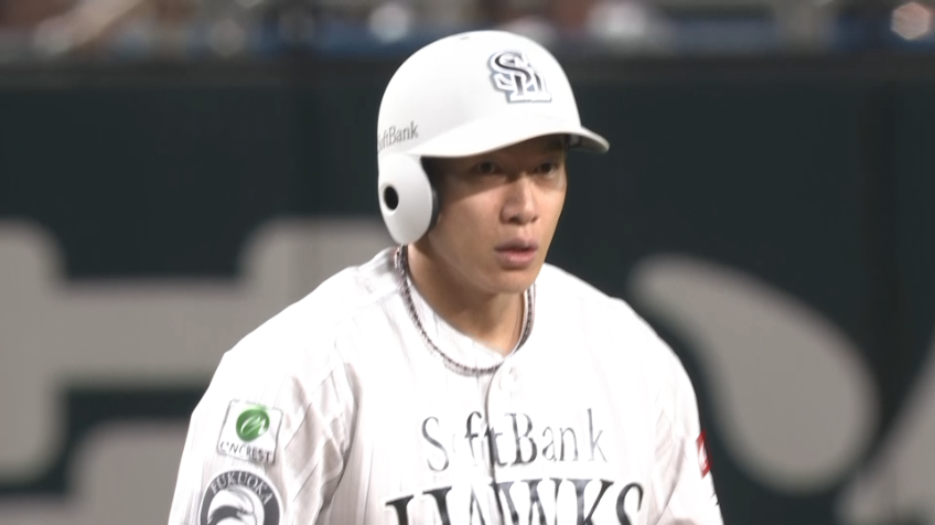 8回裏・H柳田悠岐 本日猛打賞!! プロ通算300二塁打を記録する!!