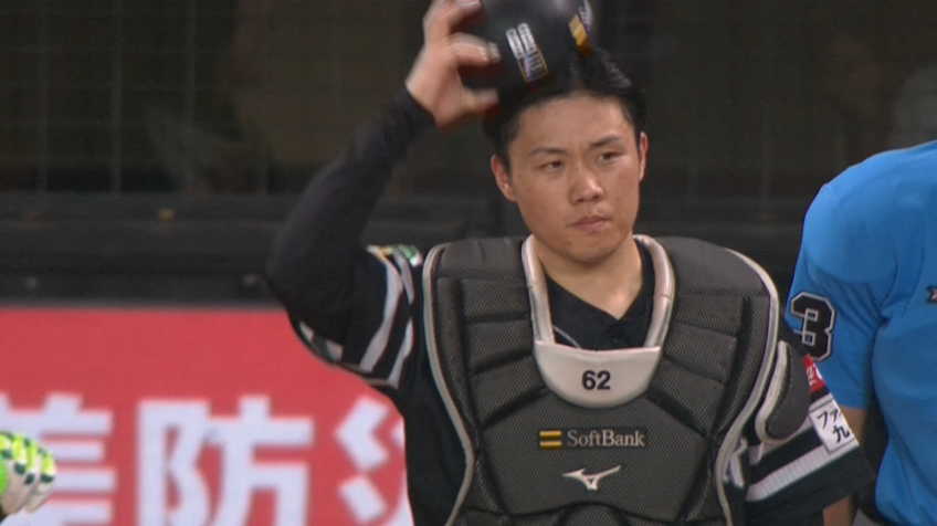 3回裏・H海野隆司 見事な読みで盗塁を阻止する!!