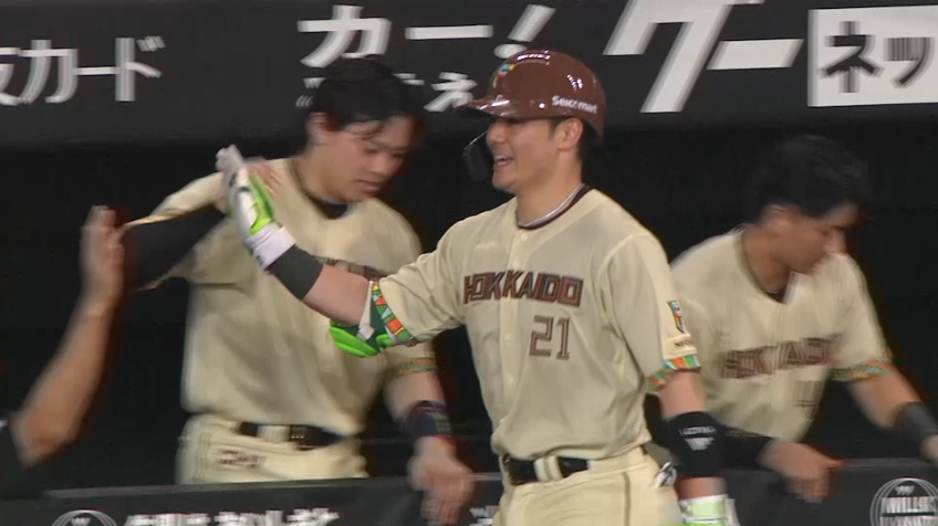 9回裏・F清宮幸太郎 追撃の一弾となるソロHRで1点を返す!!