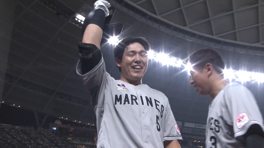 7回表・M安田尚憲 勝ち越しのソロホームラン!!