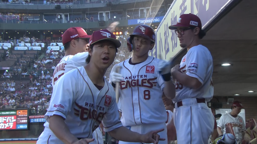 3回裏・E辰己涼介 左中間への同点ソロホームラン!!