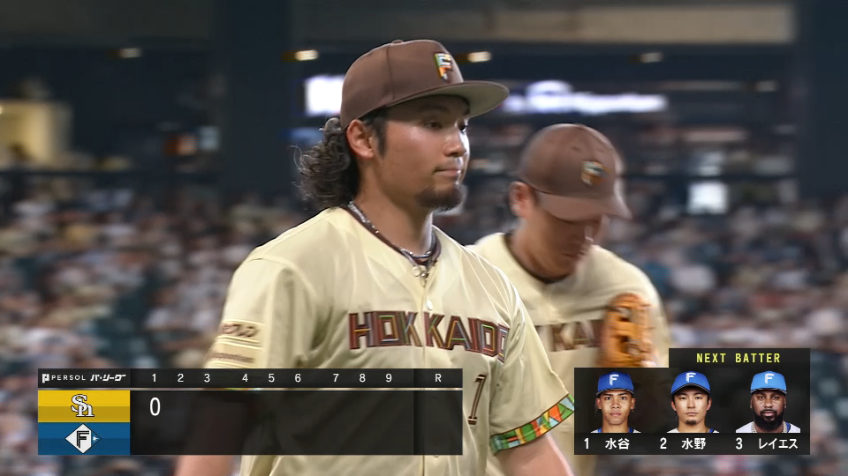 1回表・F伊藤大海 初回をわずか8球、3者凡退に抑える好スタートを見せる!!