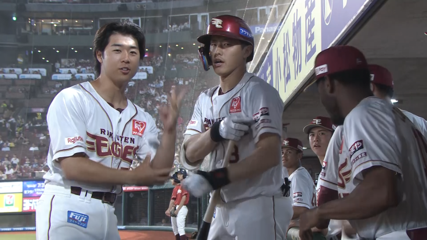 7回裏・E辰己涼介 3試合連発!! 今季第9号のソロHRを放ち貴重な追加点!!