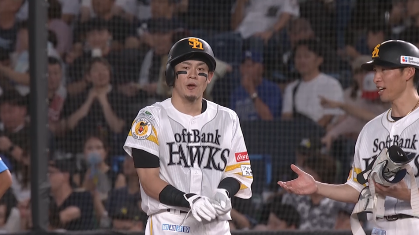 3回表・H牧原大成 勝負強さが光る!! レフトへのタイムリーを放つ!!