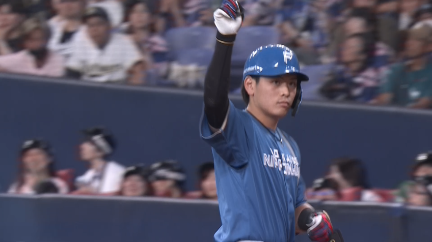 4回表・F野村佑希 レフト前へのタイムリーで貴重な追加点!!