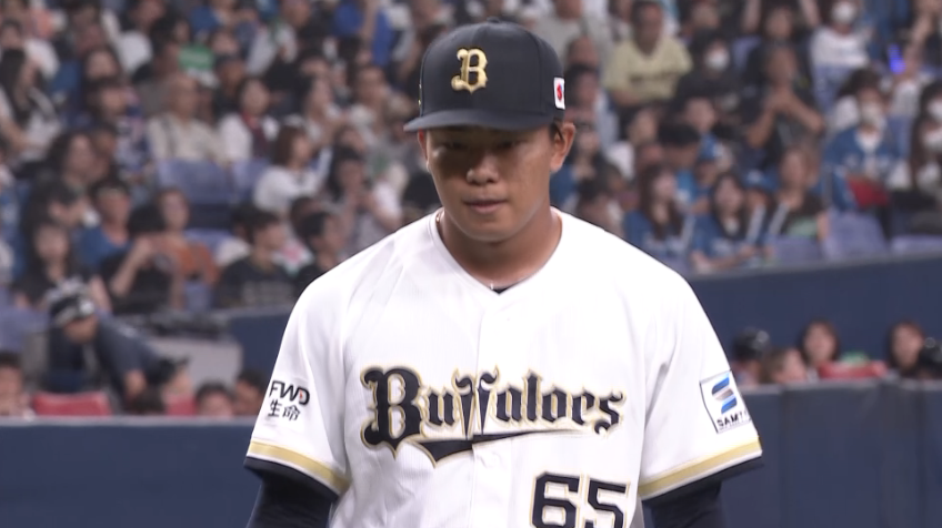 8回表・B宮國凌空 3イニング目となるこの回は3者凡退のナイスピッチング!!