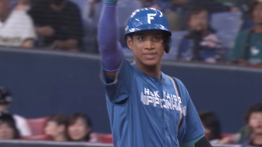 9回表・F万波中正 レフトへダメ押しのタイムリーで7点目!!