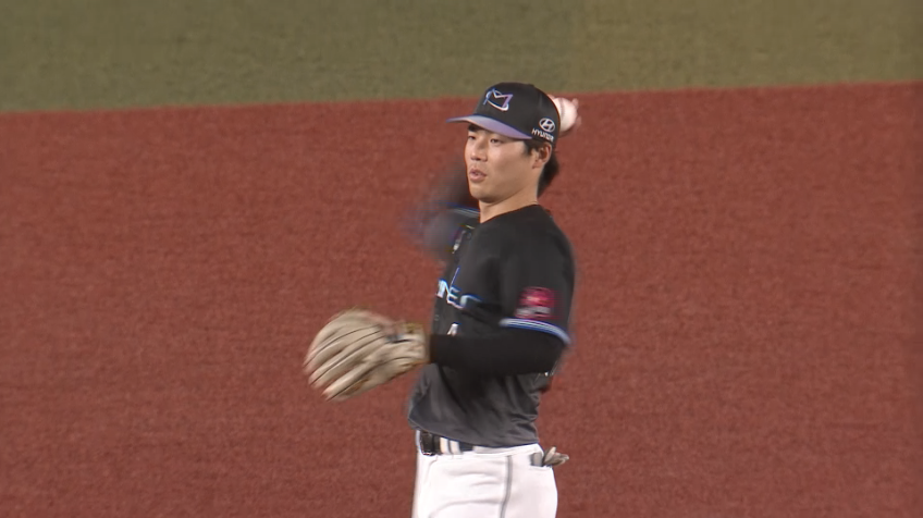 5回表・M友杉篤輝 強い打球を上手く捌いてアウトに!!