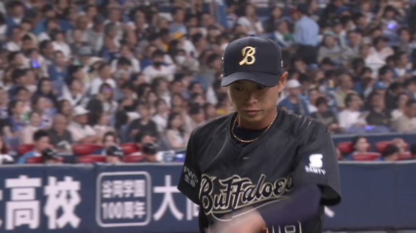 8回表・B山岡泰輔 回跨ぎで無失点の好投!!