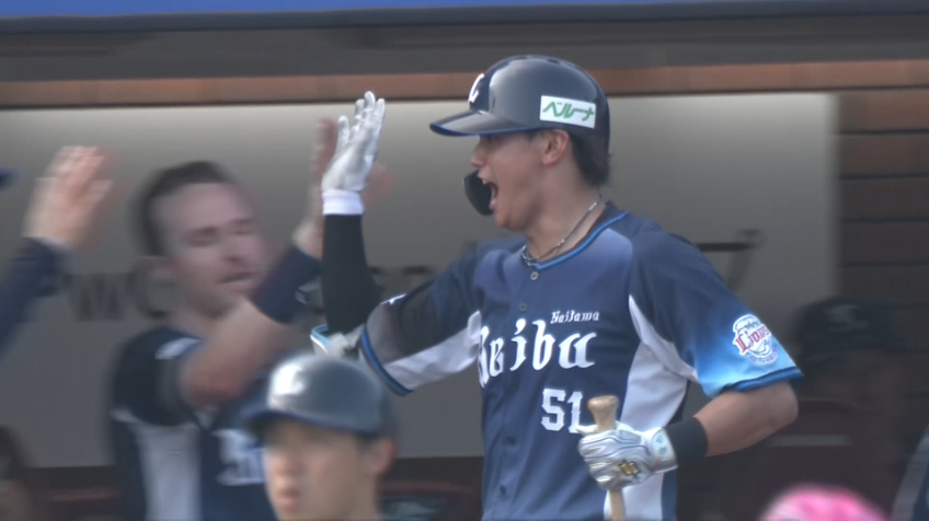 2回表・L西川愛也 2者連続ホームランで追加点を挙げる!!