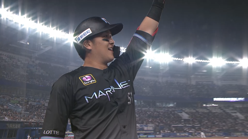 6回裏・M山口航輝 バックスクリーンへのホームラン!!