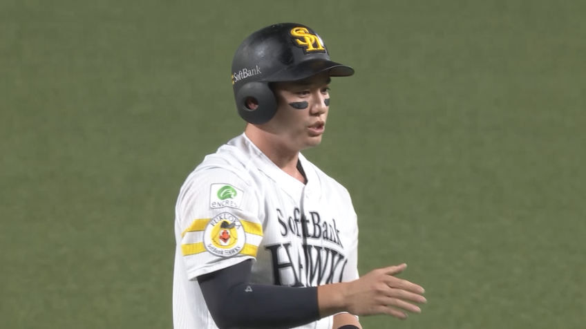 1回裏・H栗原陵矢 レフトへのタイムリー2ベースヒットで勝ち越し!!