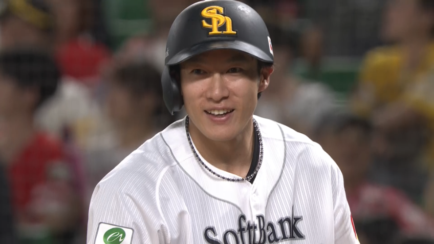 3回裏・H柳田悠岐 猛打賞!! センターへのタイムリーヒットで追加点!!