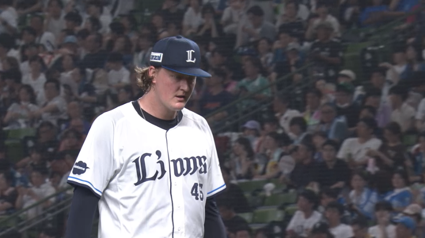 8回表・Lウィンゲンター この回を2奪三振を含む3者凡退に抑える!!