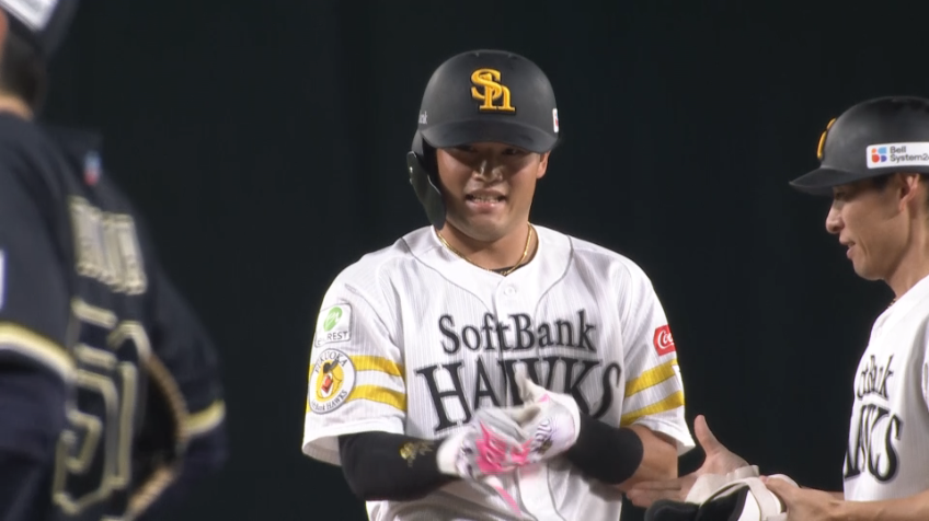 4回裏・H山本恵大 ライトへの同点タイムリー2ベースヒット!!