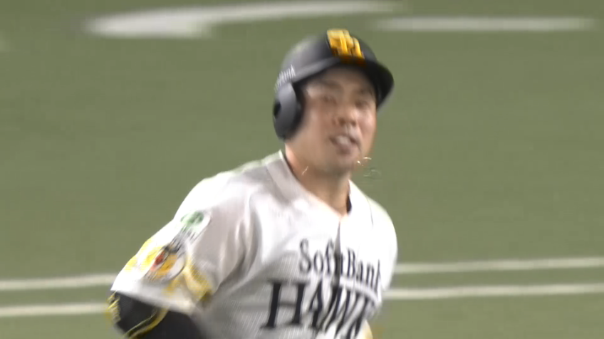 7回裏・H近藤健介 ライトへの2試合連発確信ソロホームラン!!