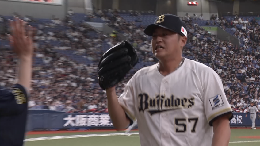 7回表・B山田修義 この回2奪三振を含む3者凡退のピッチング!!