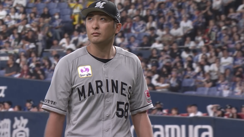 8回裏・M河村説人 2回途中から20者連続アウトに抑える好投!!