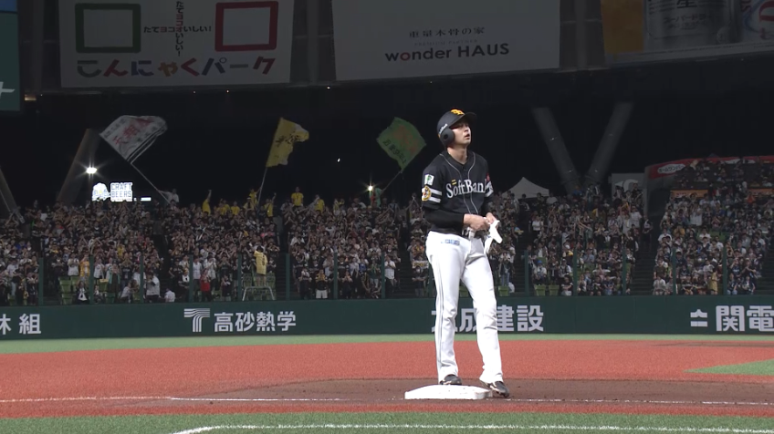 6回表・H川瀬晃 貴重な追加点となるタイムリー3ベース!!