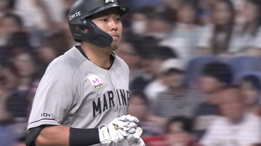 5回表・M安田尚憲 ライトへの犠牲フライで追加点!!