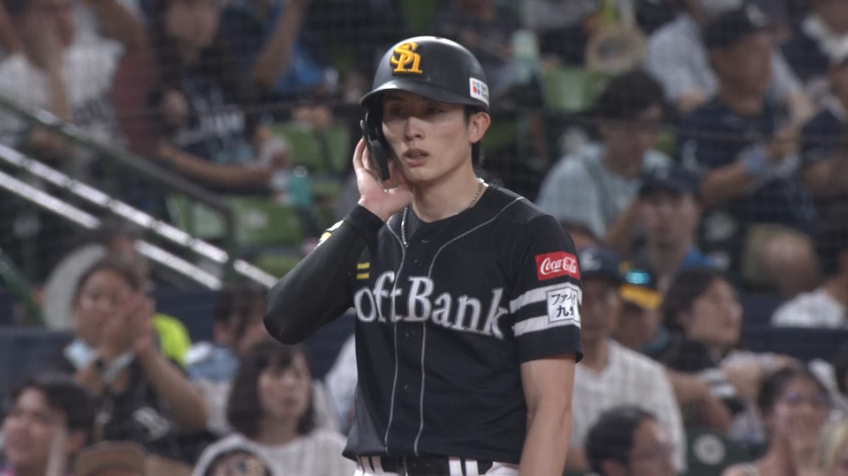 5回表・H周東佑京 ライトへのタイムリー3ベースで貴重な追加点!!