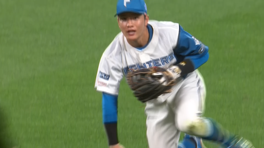 9回裏・F奈良間大己 一二塁間の打球を華麗に捌きゲームを締める!!