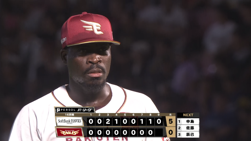 9回表・Eマルテ 本拠地初登板で1イニングを3者凡退に抑える好リリーフ!!