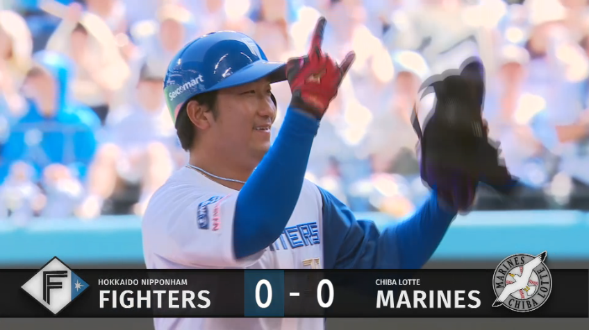 2回裏・F有薗直輝 右方向への強烈なタイムリー2ベースで先制!!