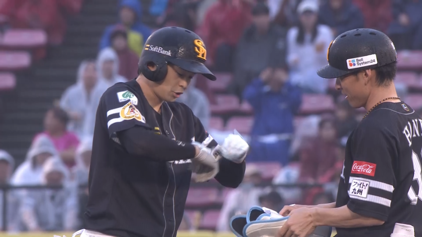 6回表・H川瀬晃 フェンス直撃の2点タイムリー2ベースヒット!!