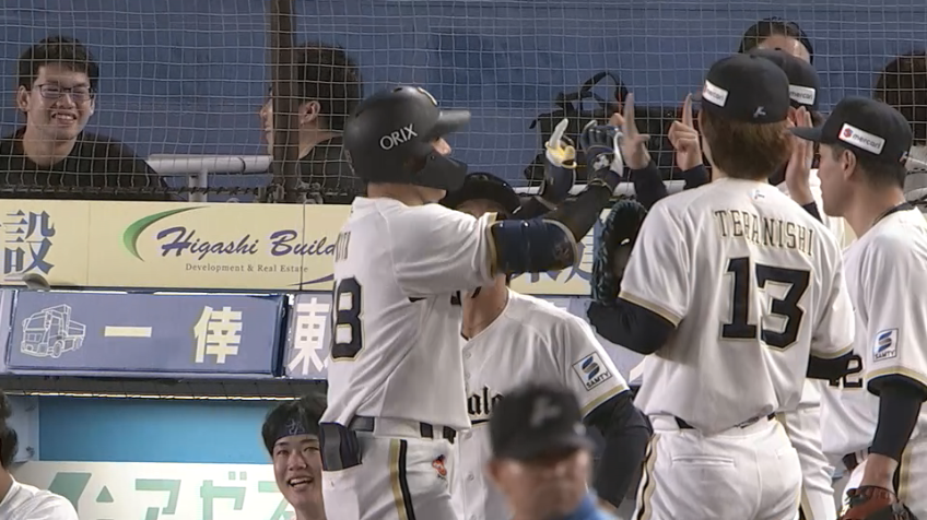 5回表・B来田涼斗 打球はライトスタンド中段へ飛ぶソロホームラン!!