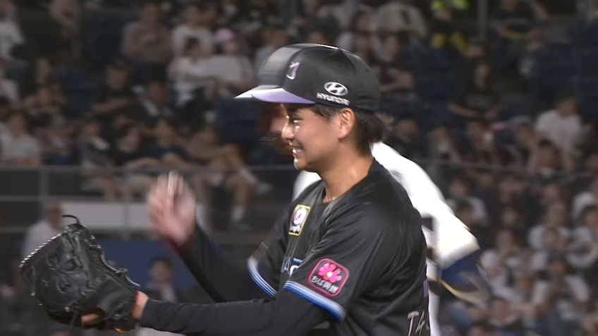 9回表・M高橋快秀 プロ初奪三振も記録する最高のデビューを飾る!!