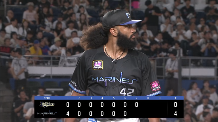 7回表・Mジャクソン 7回111球無失点の好投!!