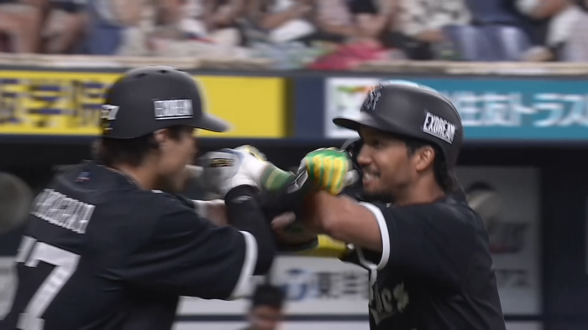 6回裏・B宗佑磨 ライトスタンドへの第9号逆転2ランHR!!