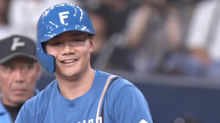 7回表・F清宮幸太郎 代打起用に応えるセンターへの同点タイムリー!!