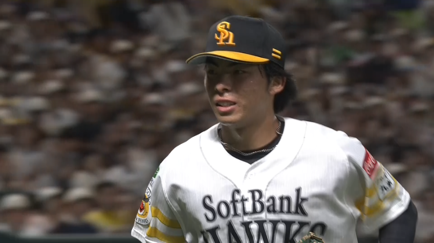 8回表・H村上泰斗 プロ初登板は3者連続三振でピンチ脱出!!