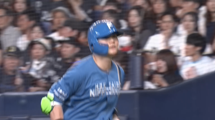 5回表・F清宮幸太郎 センターへの犠牲フライで先制!!