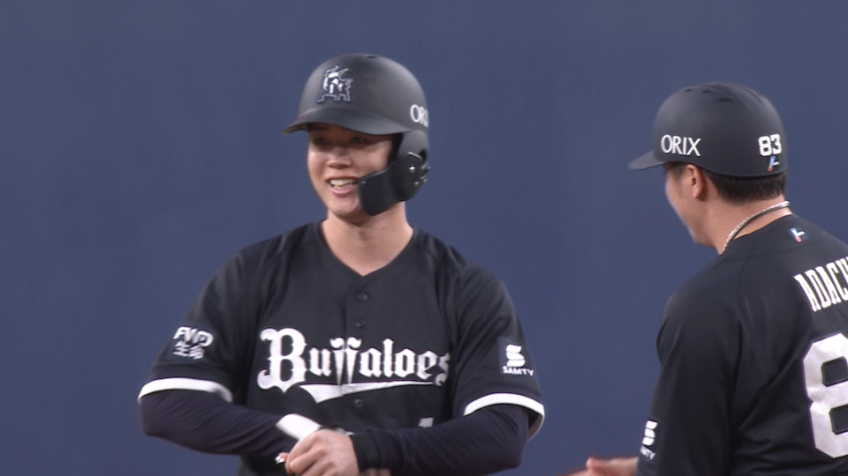 6回裏・B太田椋 レフトへのタイムリー2ベースヒット!!